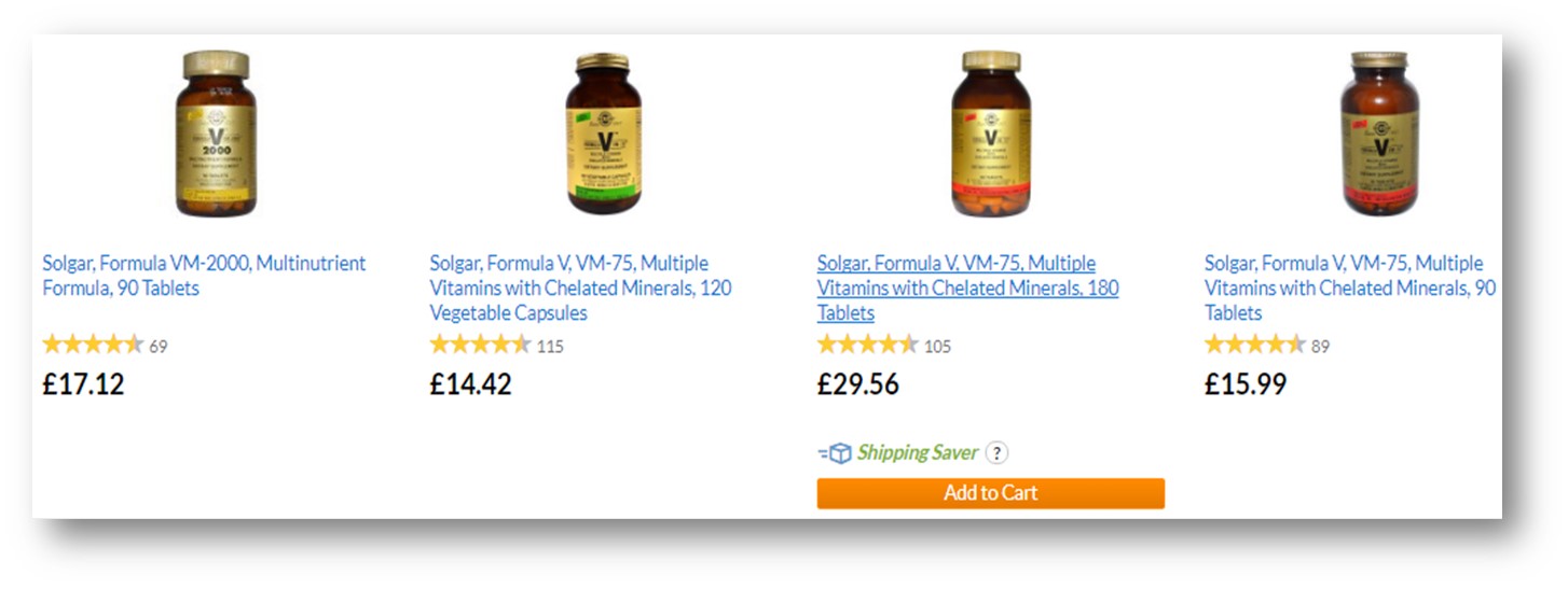 iherb search results