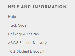 asos - student discount
